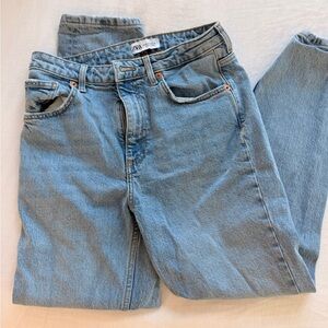 Zara Women's Denim Straight Leg Jeans